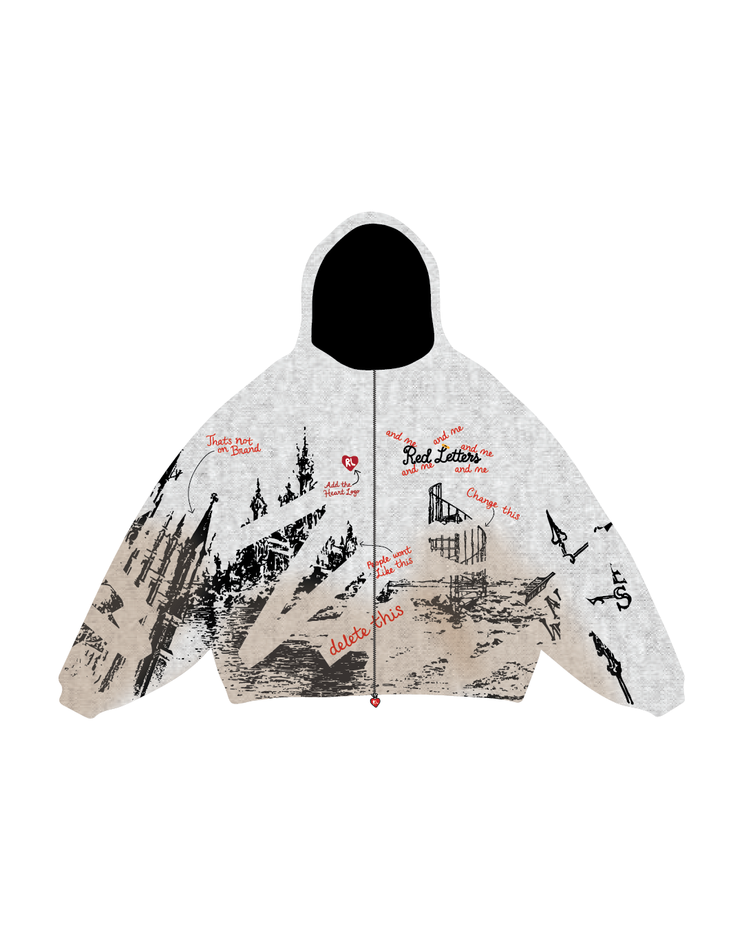 Sketchbook Zip-Up Hoodie