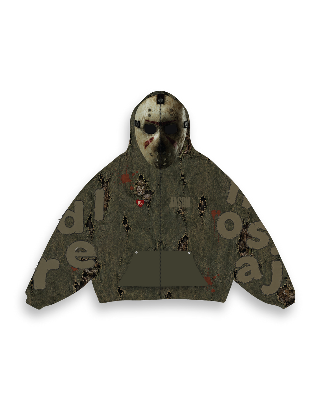 Jason's Mask Zip-Up Hoodie