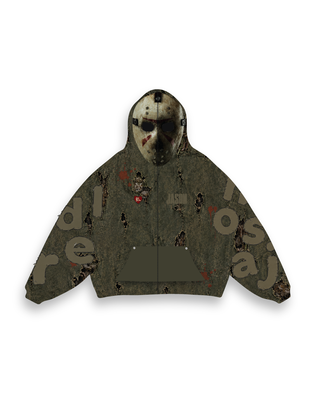 Jason's Mask Zip-Up Hoodie