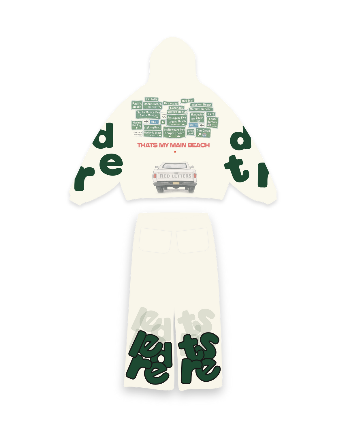 Cream Beach Set