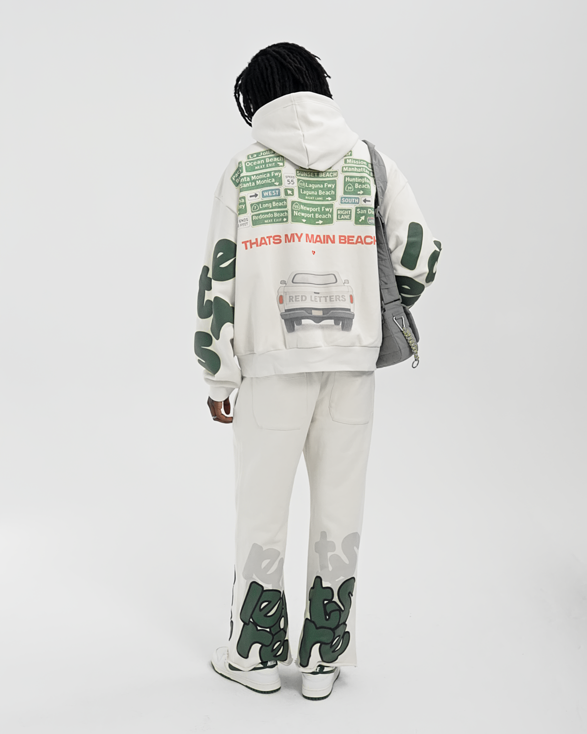 Green Letters Sweatpants