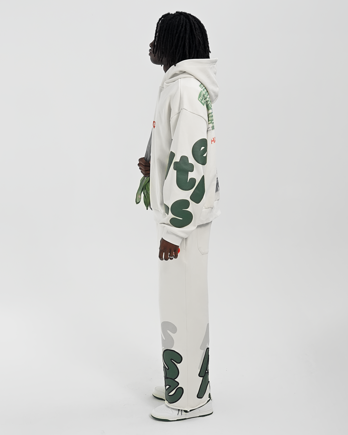 Green Letters Sweatpants