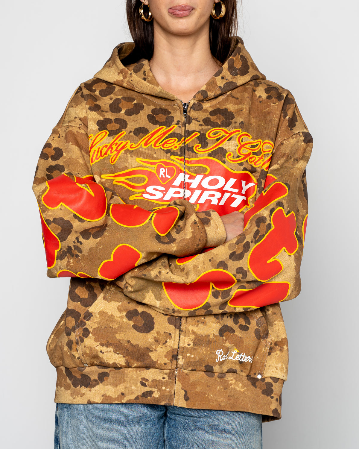 Desert Camo Zip Up Hoodie