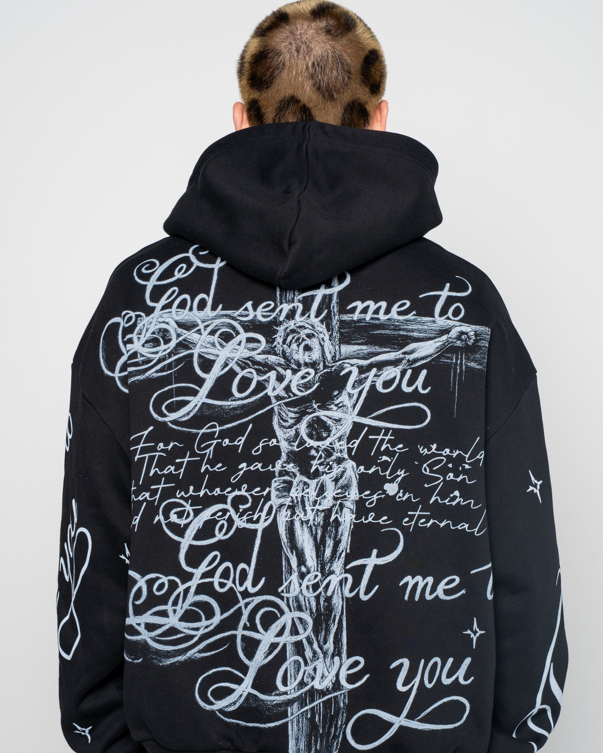 Jesus Script Zip Up Hoodie
