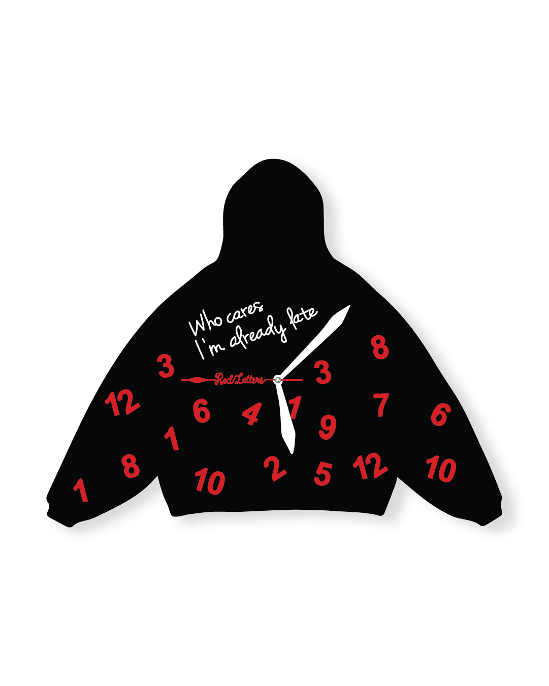 Already Late Zip-Up Hoodie - Red Letters