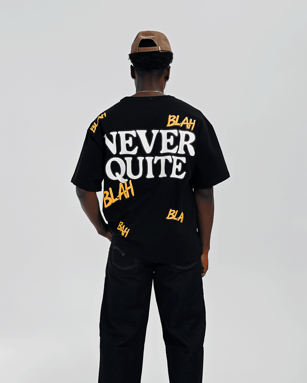 Blah Blah Blah Tee - Black by Red Letters