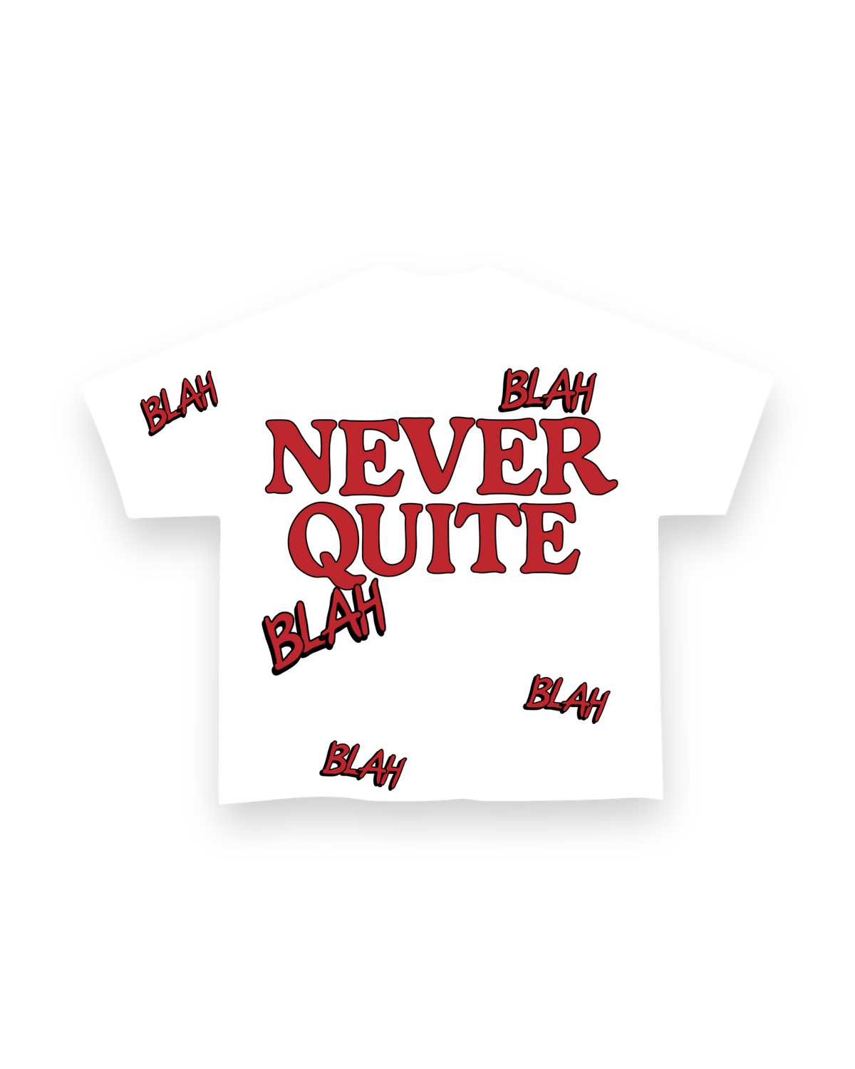Blah Blah Blah Tee - White by Red Letters