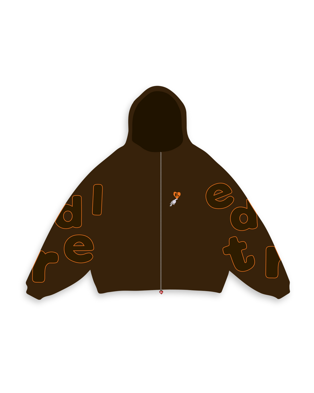 Don't Fit In Scattered Zip Up by Red Letters