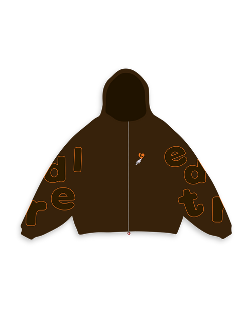 Don't Fit In Scattered Zip Up by Red Letters