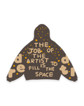 Fill The Space Scattered Zip Up by Red Letters