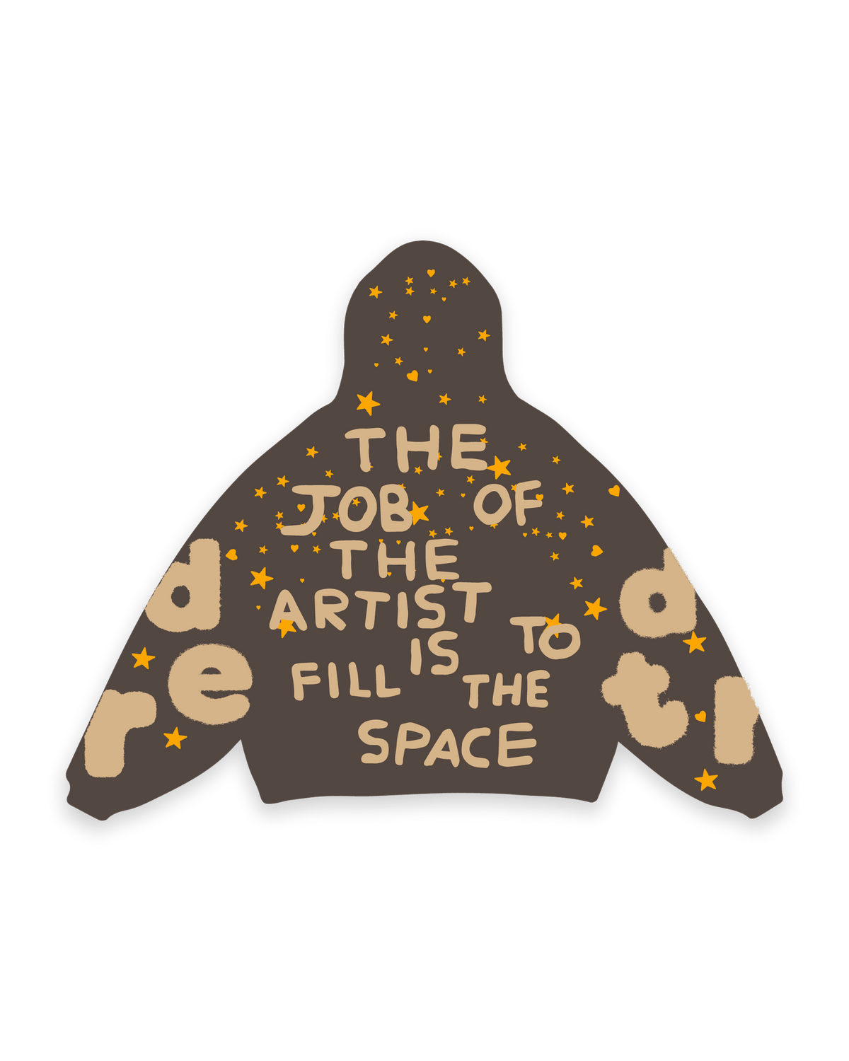 Fill The Space Scattered Zip Up by Red Letters