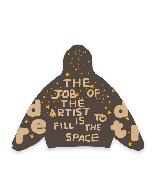 Fill The Space Scattered Zip Up by Red Letters