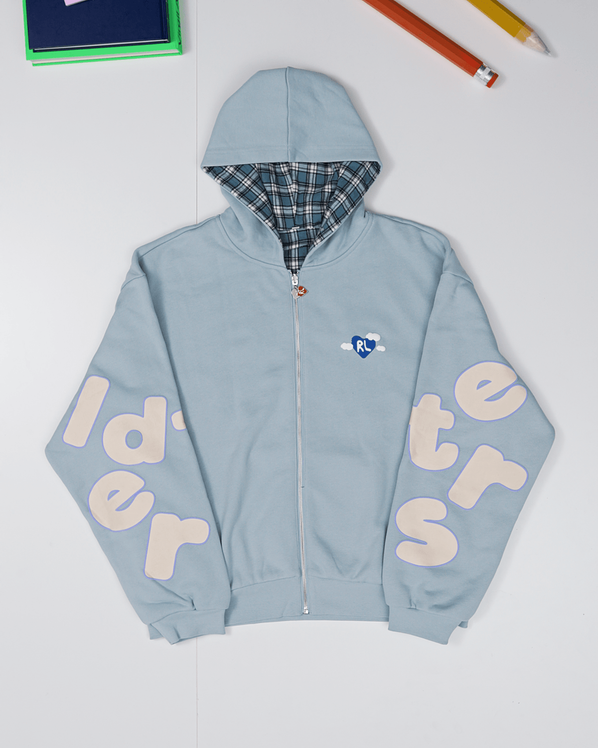 Fly Me The Moon Scattered Zip Up by Red Letters