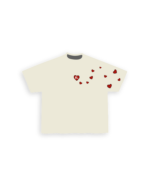 Love Letters Tee - Red Letters