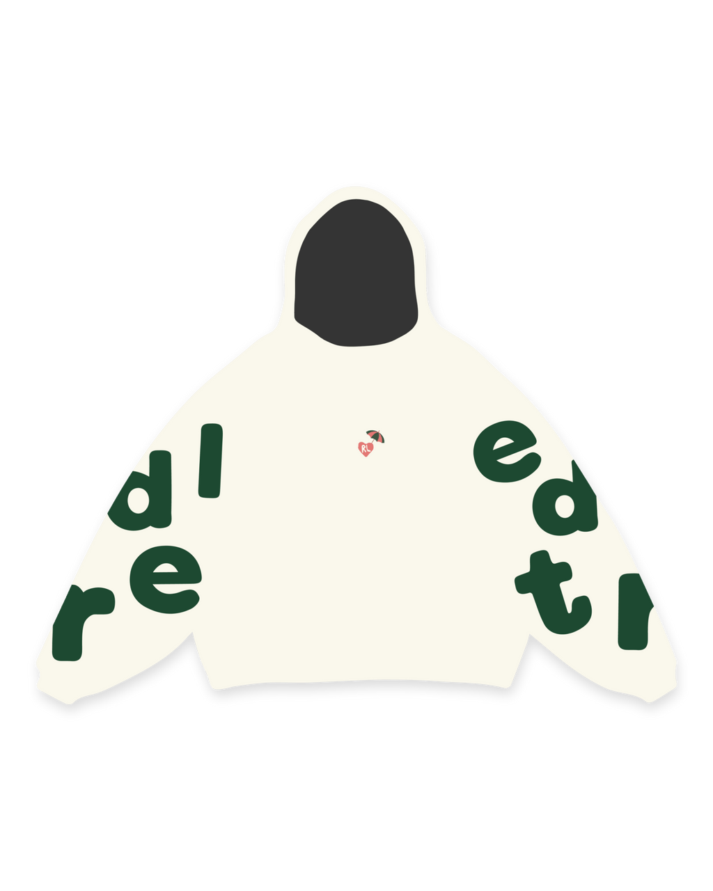 Main Beach Scattered Hoodie by Red Letters