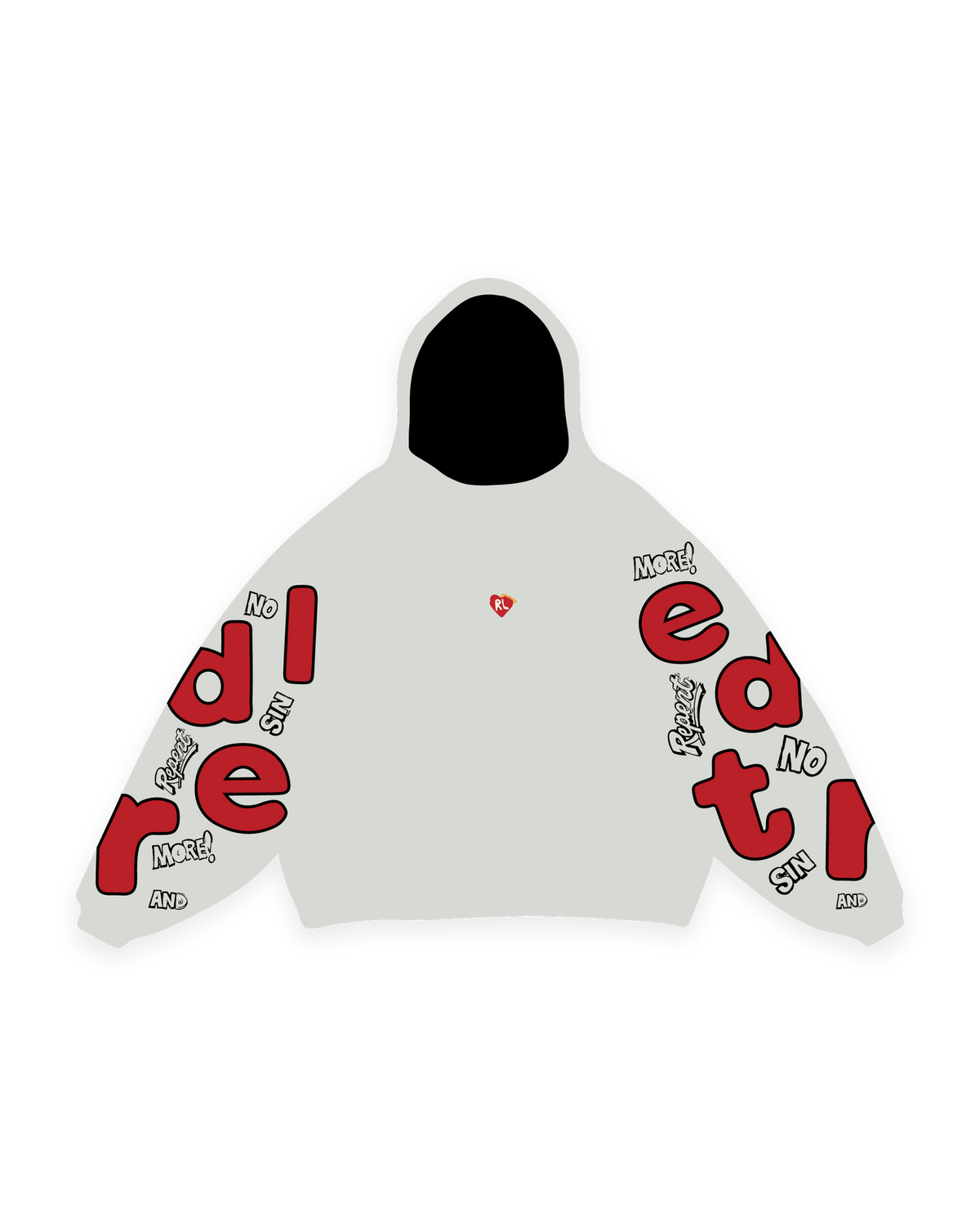 No More Sin Scattered Hoodie by Red Letters