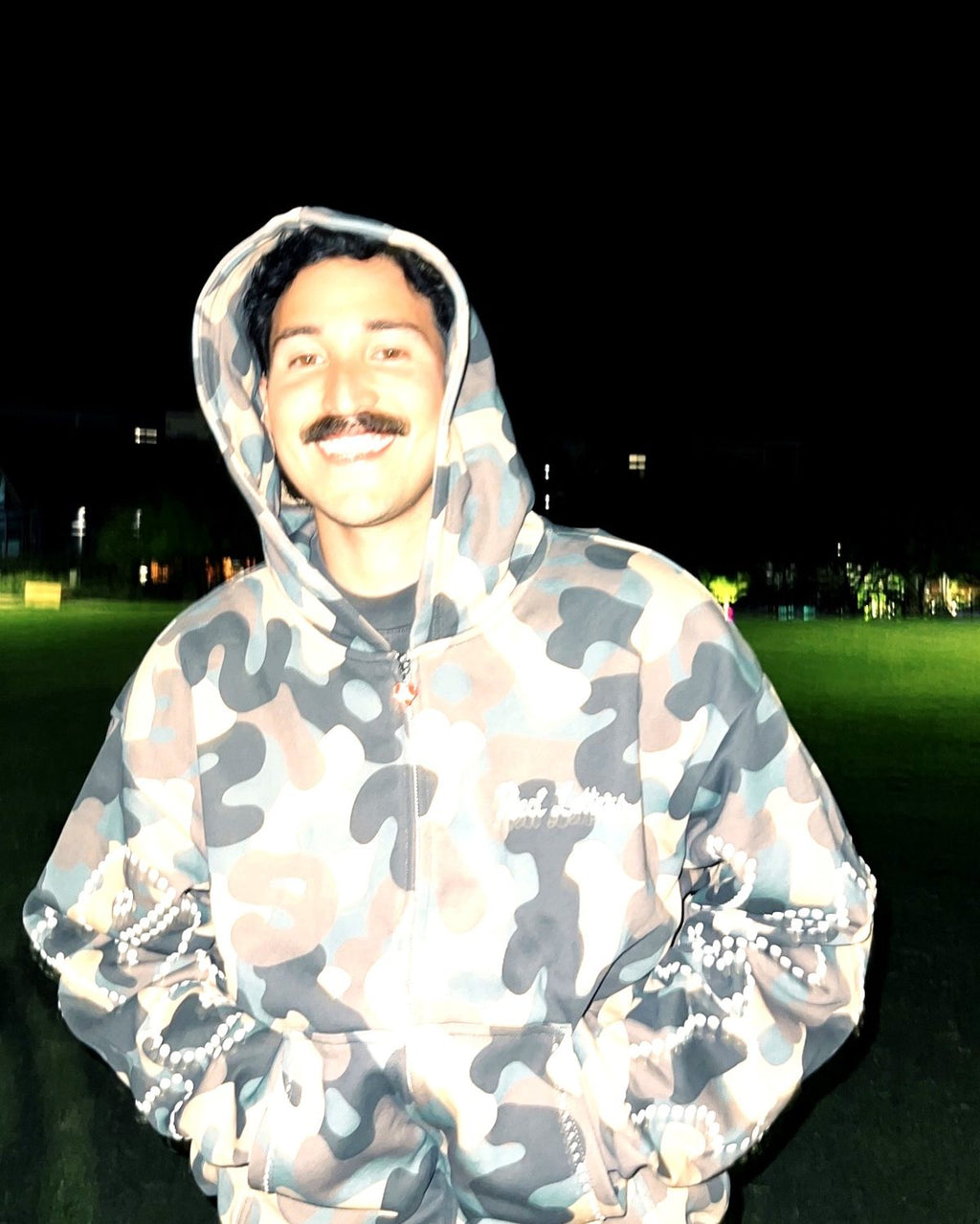 Camo Gem Zip-Up Hoodie