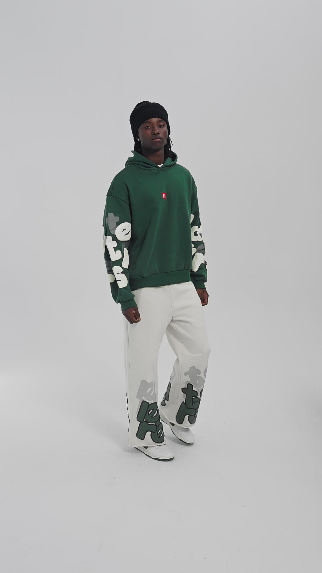 Green Letters Set — on-body video
