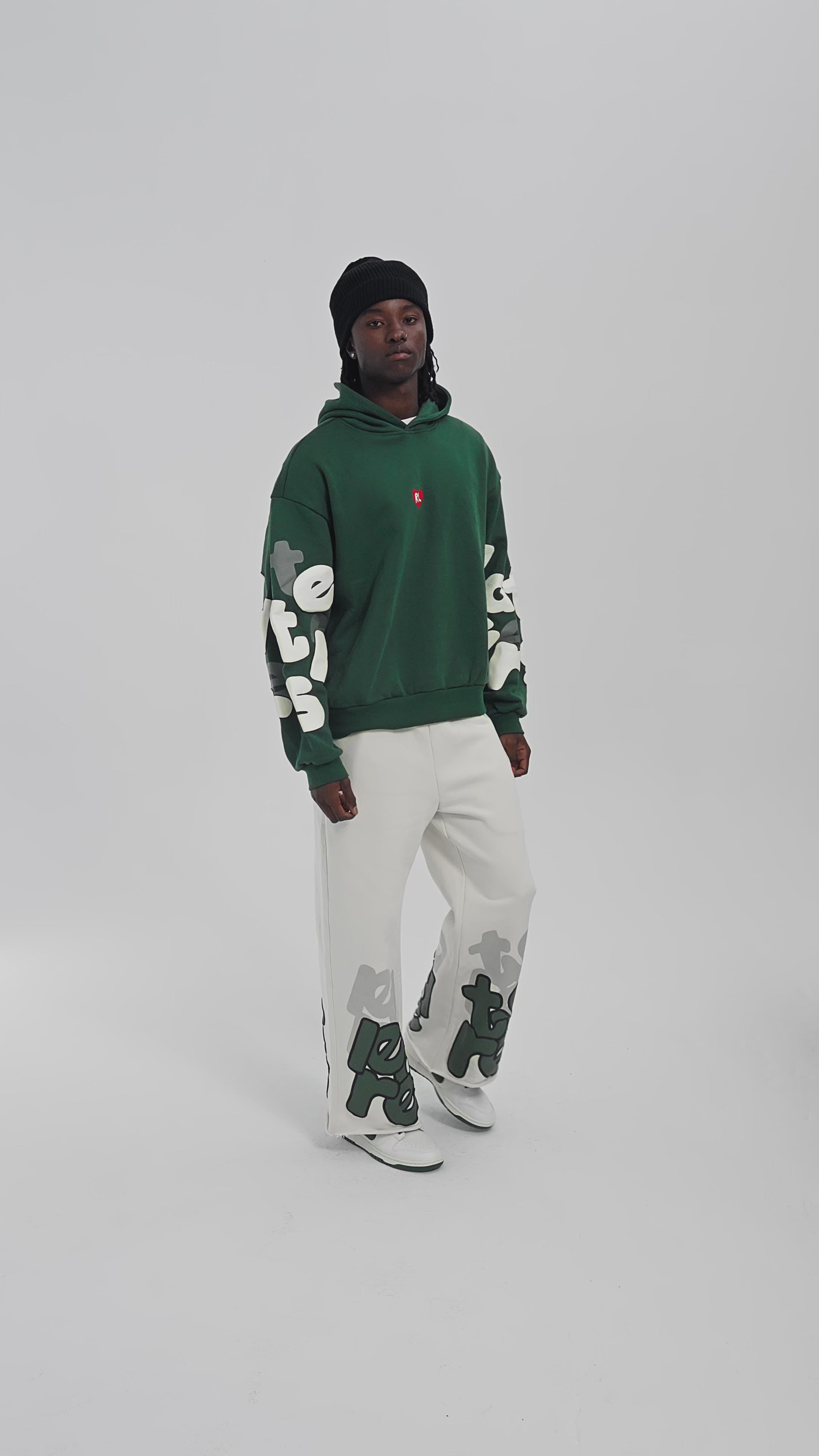 Green Letters Set — on-body video