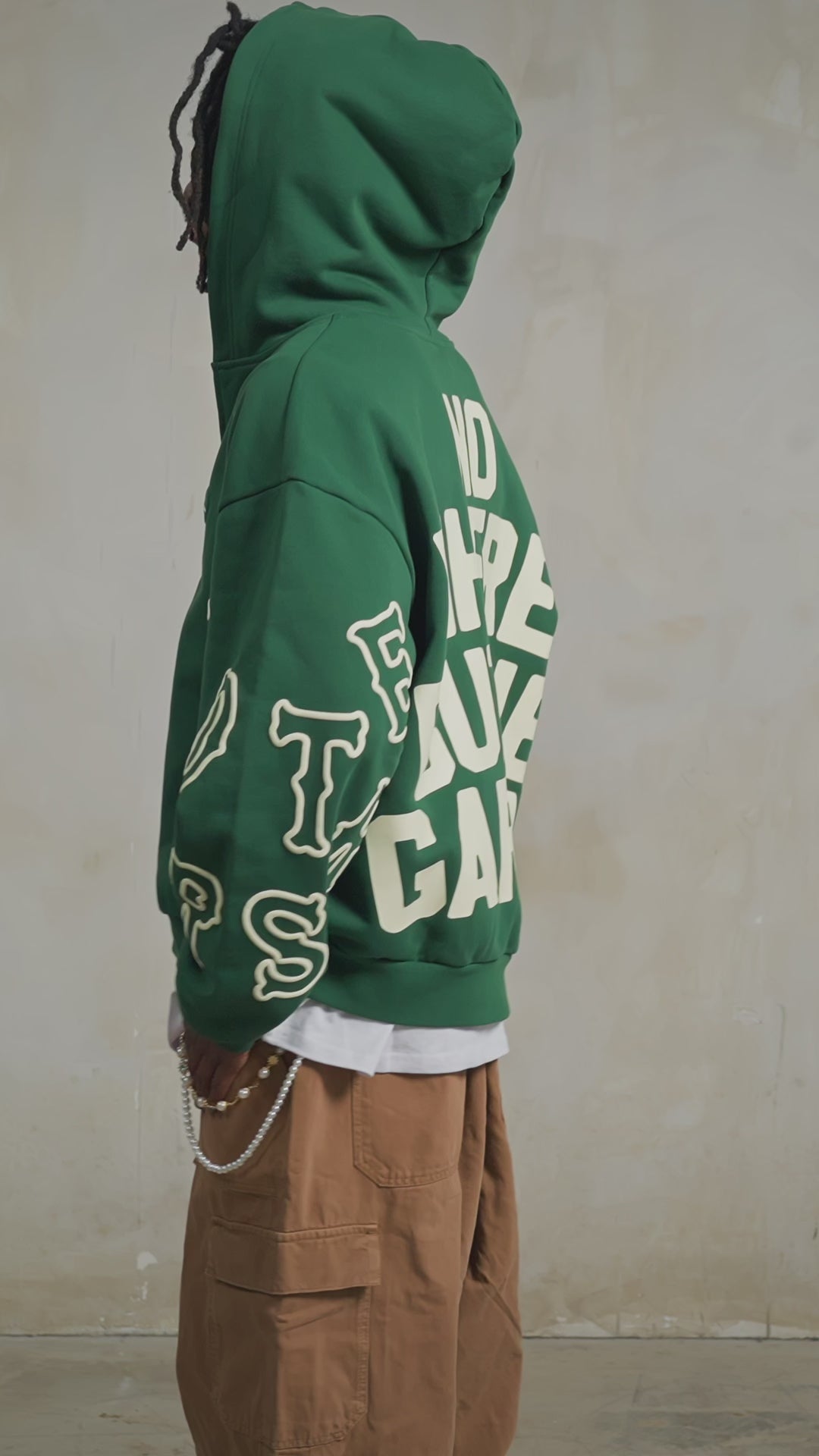 Garden Letters Zip-Up Hoodie