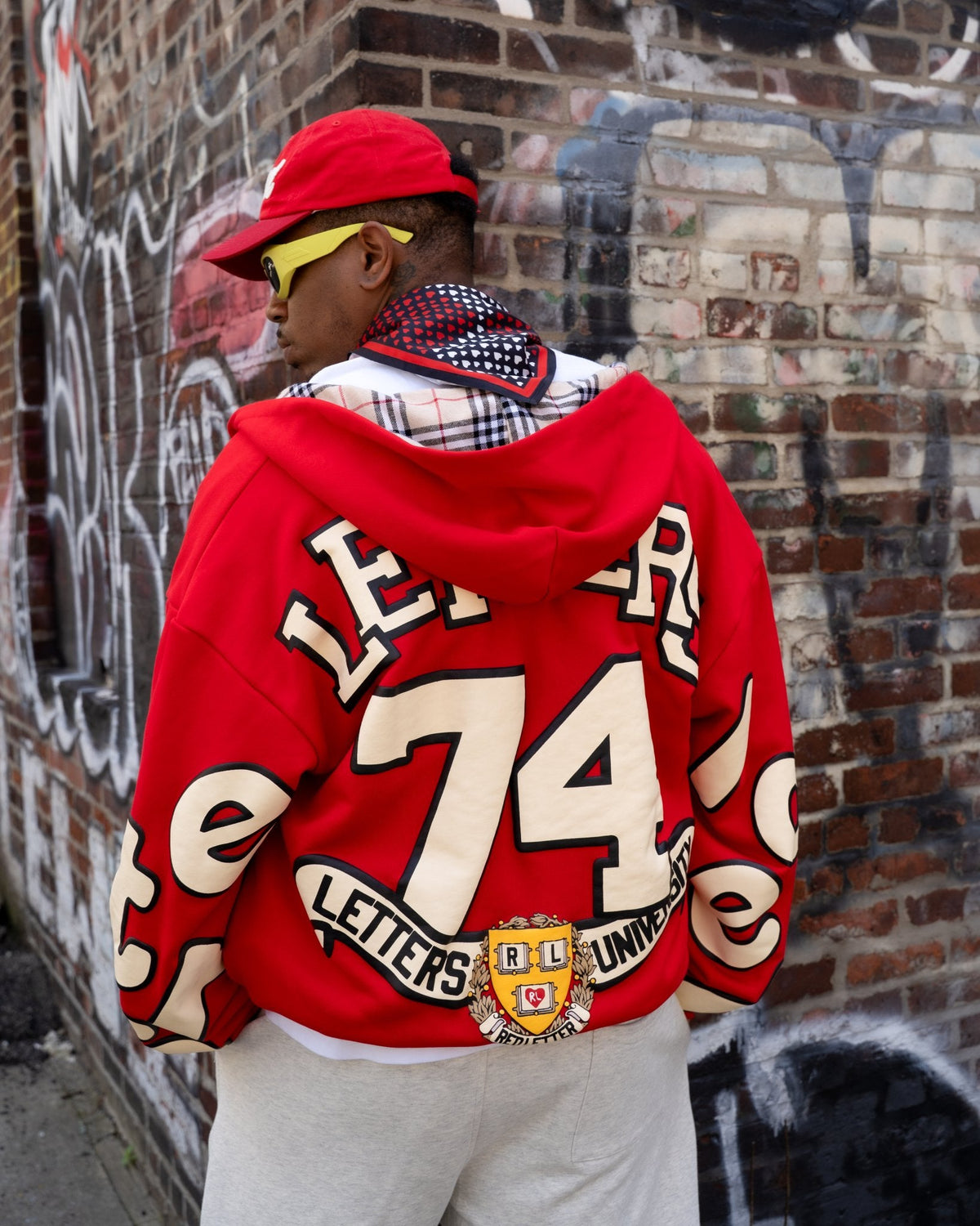 RL Uni Scattered Zip Up - Red by Red Letters
