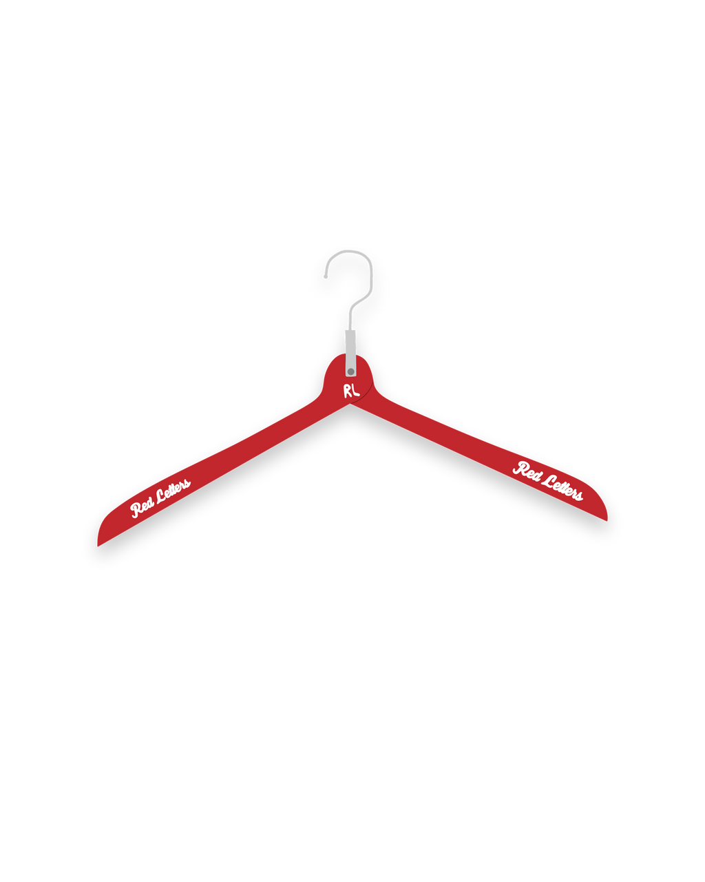 Red Letters red wooden hanger