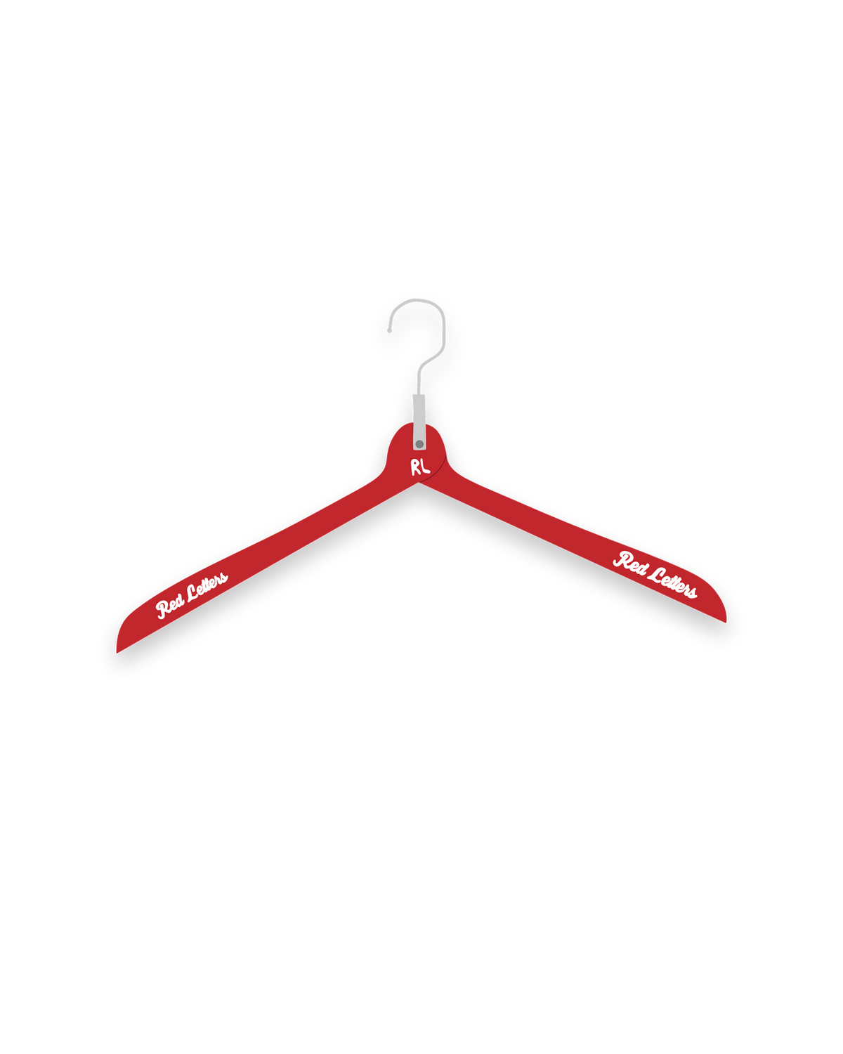 Red Letters red wooden hanger