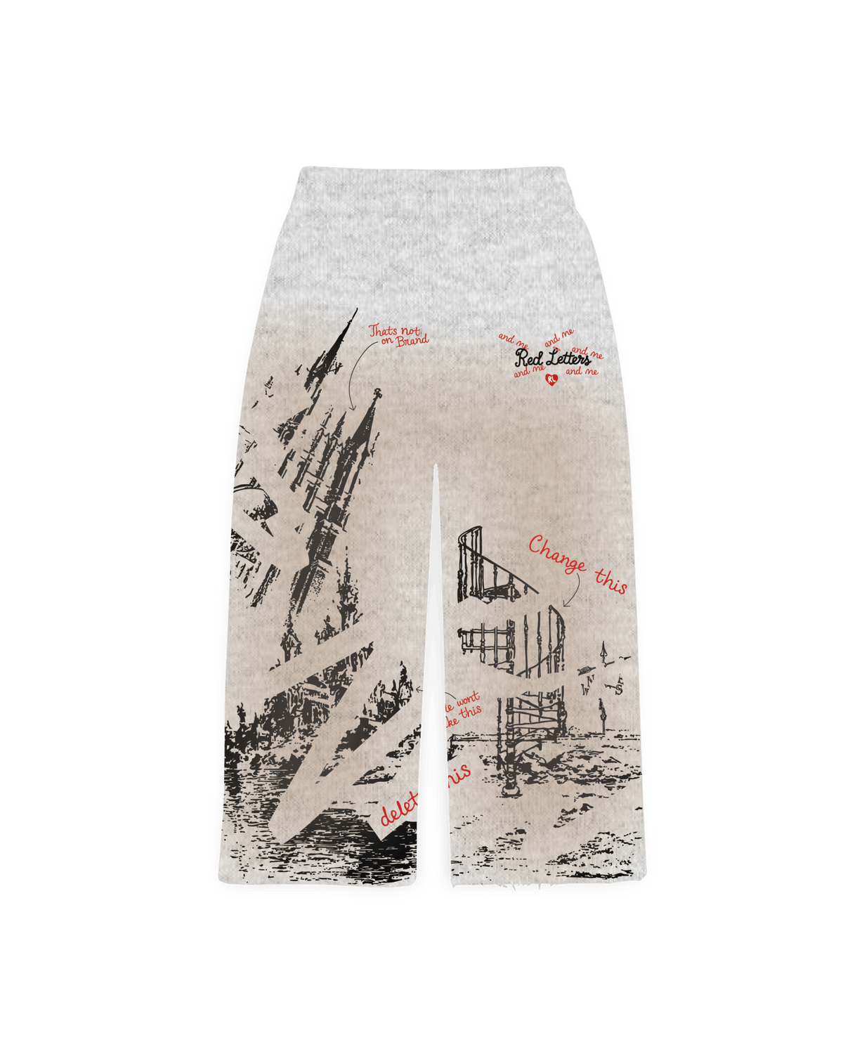 Sketchbook Sweatpants - Red Letters