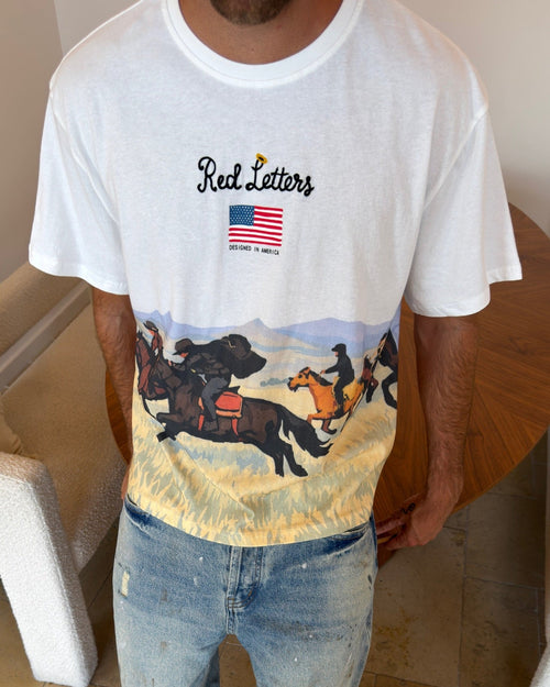 The Wild West Tee - Red Letters