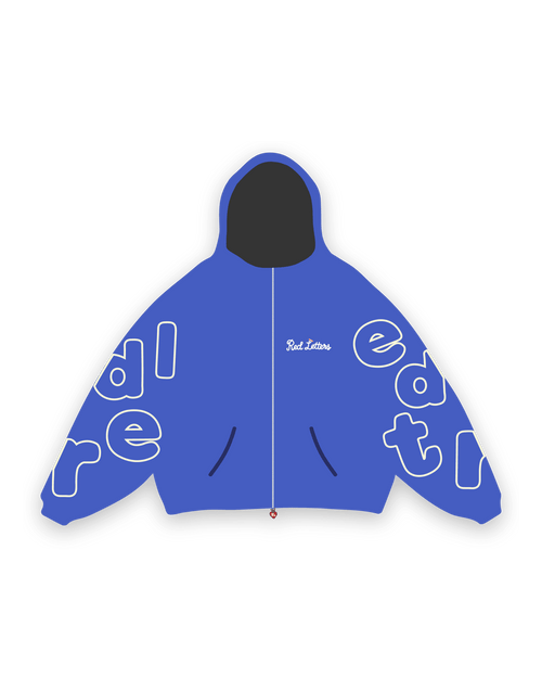 Trust God Scattered Stitch Zip Up - Royal by Red Letters