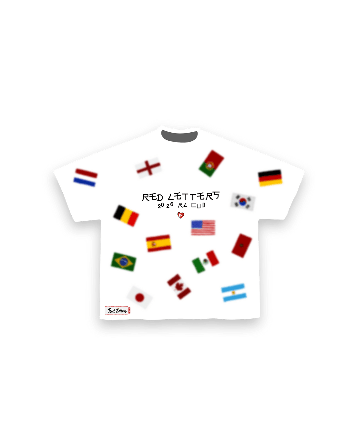 World Tour Tee - Red Letters